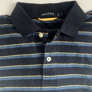 NAUTICA Polo Striped Shirt Short Sleeve 100% cotton
